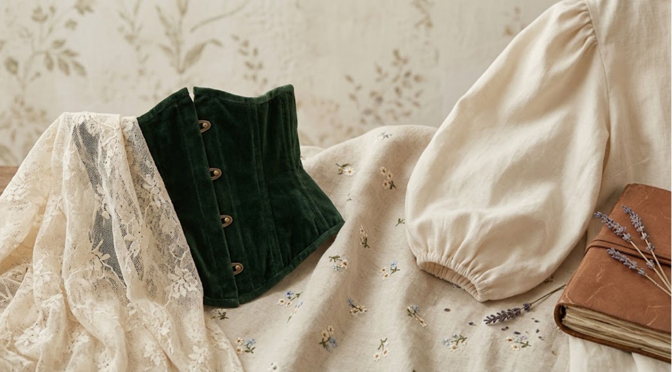 How to Style an Underbust Corset, Lace Corset Top, and Cottagecore Clothes